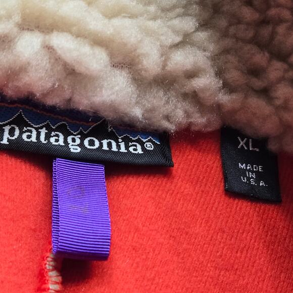 Vintage Patagonia Retro X Deep Pile 1980s Teddy Bear Fleece Men's XL Oatmeal - Picture 5 of 12